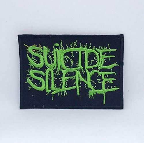 GK Suicide Silence Deathcore Band Aufnäher - Grün, 7,5 x 5,5 cm, 1 Stück, Embroidered Patch GK Suicide Silence Deathcore Band Aufnäher - Grün, 7,5 x 5,5 cm, 1 Stück, Embroidered Patch von GK