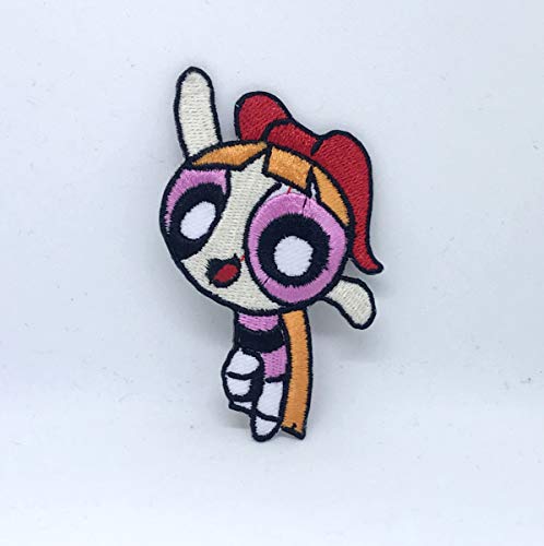 The Powerpuff Girls Superhelden-Aufnäher zum Aufnähen, bestickt, Pink von GK