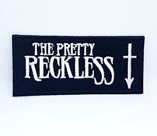GK - Aufnäher zum Aufbügeln, bestickt, Pop-Rock-Musikschild, Schwarz, Rechteckig, Mittel, Musik, Rock-Musik, Embroidered Patch, Patch GK - Aufnäher zum Aufbügeln, bestickt, Pop-Rock-Musikschild, Schwarz, Rechteckig, Mittel, Musik, Rock-Musik, Embroidered Patch, Patch von GK
