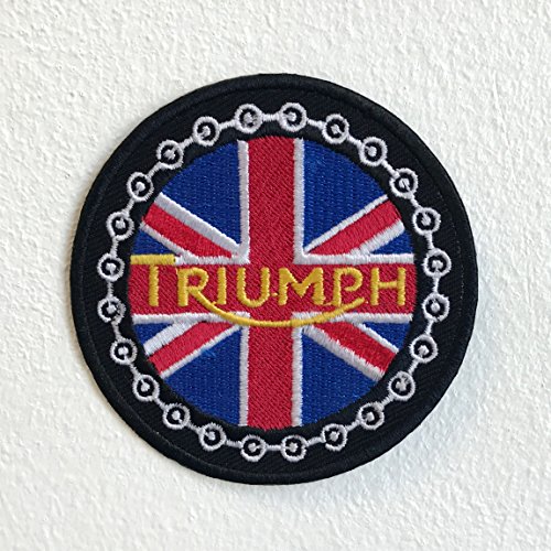 Triumph Bikes Union Jack Round Motorsports Bügelbild bestickt Triumph Bikes Union Jack Round Motorsports Bügelbild bestickt von GK