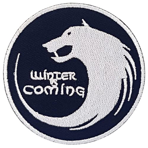 Winter is Coming Game of Thrones House Stark Wolf Bügelbild bestickt Winter is Coming Game of Thrones House Stark Wolf Bügelbild bestickt von GK
