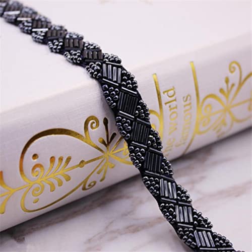 1 Yard/Lot Perle Perlen Spitzenbesatz Mesh Spitzenband Stoff Kleidung Dekoration Hochzeitskleid Kragen Ärmel Spitze Applique DIY Crafts-Navy SG-015 1 Yard/Lot Perle Perlen Spitzenbesatz Mesh Spitzenband Stoff Kleidung Dekoration Hochzeitskleid Kragen Ärmel Spitze Applique DIY Crafts-Navy SG-015 von GKANDI