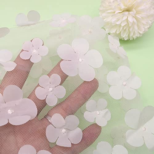 1 yards 3D Aufkleber Tüll Spitze Farbverlauf Blume Kinderkleidung Party Dekoration DIY Regenbogen Stoff Hochzeit Blumendekoration-C 1 yards 3D Aufkleber Tüll Spitze Farbverlauf Blume Kinderkleidung Party Dekoration DIY Regenbogen Stoff Hochzeit Blumendekoration-C von GKANDI