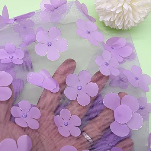 1 yards 3D Aufkleber Tüll Spitze Farbverlauf Blume Kinderkleidung Party Dekoration DIY Regenbogen Stoff Hochzeit Blumendekoration-G 1 yards 3D Aufkleber Tüll Spitze Farbverlauf Blume Kinderkleidung Party Dekoration DIY Regenbogen Stoff Hochzeit Blumendekoration-G von GKANDI