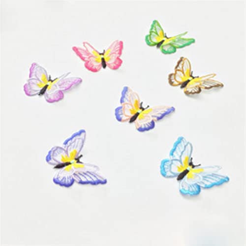 10 PC/Los doppelter Schmetterlingsstickereiorganza-Stereospitzeflecken kleidet Kopfschmuck-Hochzeitskleidapplique SM201-C 10 PC/Los doppelter Schmetterlingsstickereiorganza-Stereospitzeflecken kleidet Kopfschmuck-Hochzeitskleidapplique SM201-C von GKANDI