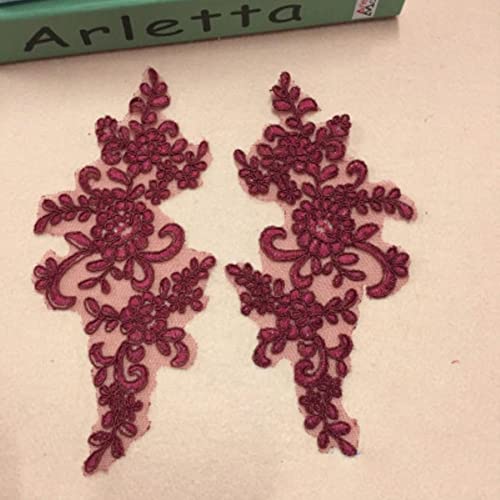 10 teile/los Europäischen hochzeitskleid spitze patch applique blumen DIY braut haarschmuck kleidung nähen zubehör spitze stoff-Weinrot 10 teile/los Europäischen hochzeitskleid spitze patch applique blumen DIY braut haarschmuck kleidung nähen zubehör spitze stoff-Weinrot von GKANDI