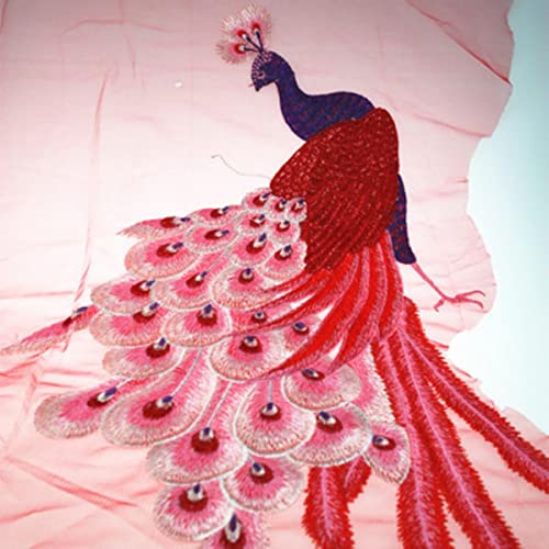 2 Stück Pfau Stickerei Spitze Patch Paillette Spitze Stoff Applikationen DIY Kleidung Cheongsam Hochzeitskleid Dekoration Großhandel-Rot 2 Stück Pfau Stickerei Spitze Patch Paillette Spitze Stoff Applikationen DIY Kleidung Cheongsam Hochzeitskleid Dekoration Großhandel-Rot von GKANDI