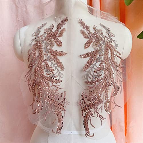 2 teile/los Pailletten Perlen Stickerei Blume Spitze Patch Applikation Tanzkleidung Hochzeit Abendkleid Vorne Brust Paste DIY Dekoriert-Deep coffee 2 teile/los Pailletten Perlen Stickerei Blume Spitze Patch Applikation Tanzkleidung Hochzeit Abendkleid Vorne Brust Paste DIY Dekoriert-Deep coffee von GKANDI