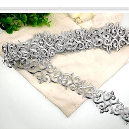 4 Meter/Menge Kostüm Stickerei Spitzenbesatz Gold Silber Bühnenkleidung Diy Applikation Patch Stoff ZubehörYN119-Silber 4 Meter/Menge Kostüm Stickerei Spitzenbesatz Gold Silber Bühnenkleidung Diy Applikation Patch Stoff ZubehörYN119-Silber von GKANDI