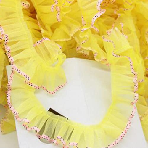 40 Yards 4 cm Breite Plissee-Stoff-Spitze-Rand-Ordnungs-Band-handgemachte Hochzeits-Kleid-Kleidung-Brautnäh-Handwerks-Dekoration-rotes Gold-Gold 40 Yards 4 cm Breite Plissee-Stoff-Spitze-Rand-Ordnungs-Band-handgemachte Hochzeits-Kleid-Kleidung-Brautnäh-Handwerks-Dekoration-rotes Gold-Gold von GKANDI