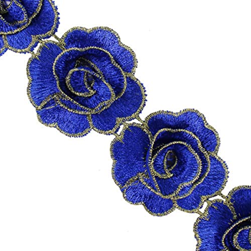 5 Jahre Exquisite Stickerei 3D-Blumenapplikationen Stoff Spitzenbesatz Kordel Reparatur Trimmen DIY Nähen für Kleid Kleidung dekoriert T2719-blau 5 Jahre Exquisite Stickerei 3D-Blumenapplikationen Stoff Spitzenbesatz Kordel Reparatur Trimmen DIY Nähen für Kleid Kleidung dekoriert T2719-blau von GKANDI