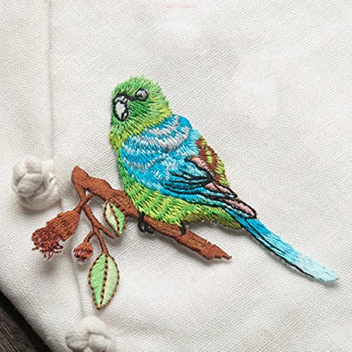 5 Stück/Los Empfindlicher gestickter Vogel kleidet diy Zusätze Spitzeordnungsvögel Fleckenapplikationsmaterial 15 Arten.-14 von GKANDI