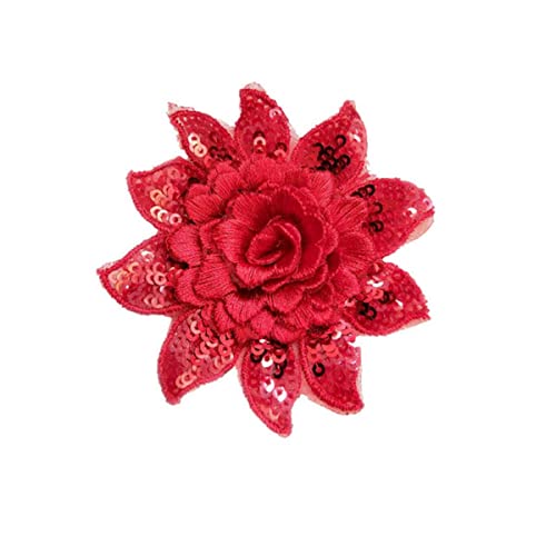 5 Stücke 3d Blume Pailletten Patches Kristall Stickerei Afrikanische Spitze Applique Nähen Auf Kleidung Hochzeit Tanzkleid Decor Patch Diy-klein rot 5 Stücke 3d Blume Pailletten Patches Kristall Stickerei Afrikanische Spitze Applique Nähen Auf Kleidung Hochzeit Tanzkleid Decor Patch Diy-klein rot von GKANDI