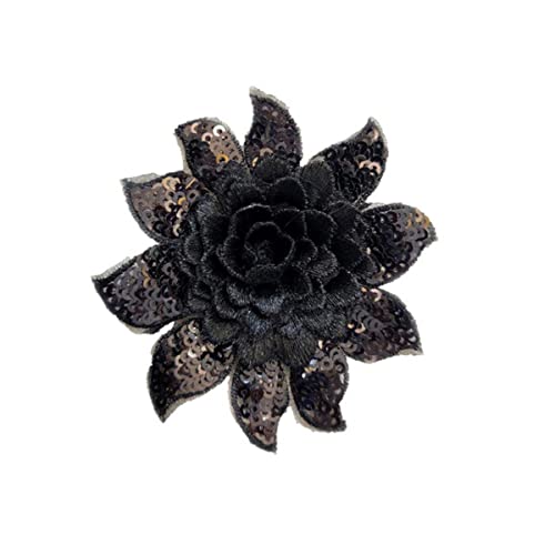 5 Stücke 3d Blume Pailletten Patches Kristall Stickerei Afrikanische Spitze Applique Nähen Auf Kleidung Hochzeit Tanzkleid Decor Patch Diy-klein schwarz 5 Stücke 3d Blume Pailletten Patches Kristall Stickerei Afrikanische Spitze Applique Nähen Auf Kleidung Hochzeit Tanzkleid Decor Patch Diy-klein schwarz von GKANDI