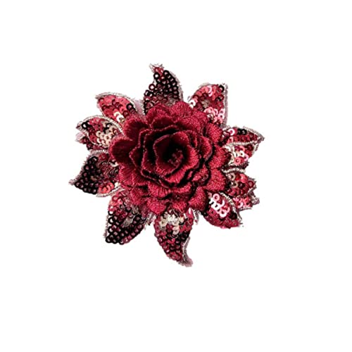 5 Stücke 3d Blume Pailletten Patches Kristall Stickerei Afrikanische Spitze Applique Nähen Auf Kleidung Hochzeit Tanzkleid Decor Patch Diy-kleine wein 5 Stücke 3d Blume Pailletten Patches Kristall Stickerei Afrikanische Spitze Applique Nähen Auf Kleidung Hochzeit Tanzkleid Decor Patch Diy-kleine wein von GKANDI