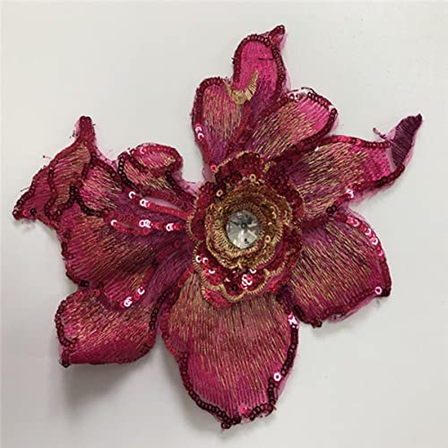 5 Stücke 3d Blume Pailletten Patches Kristall Stickerei Afrikanische Spitze Applique Nähen Auf Kleidung Hochzeit Tanzkleid Decor Patch Diy-rose 5 Stücke 3d Blume Pailletten Patches Kristall Stickerei Afrikanische Spitze Applique Nähen Auf Kleidung Hochzeit Tanzkleid Decor Patch Diy-rose von GKANDI
