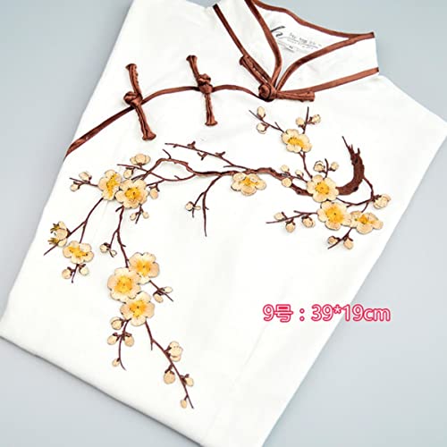 5 Teile/los Multicolor Plum Blossom Stickerei Blume Spitze Patch Cheongsam Hochzeitskleid Applikation Kleidung DIY Zubehör-9 gelb 5 Teile/los Multicolor Plum Blossom Stickerei Blume Spitze Patch Cheongsam Hochzeitskleid Applikation Kleidung DIY Zubehör-9 gelb von GKANDI