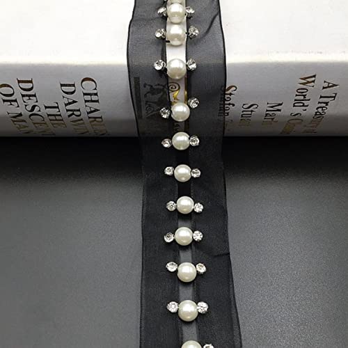 5 Yards/Lot Perle Seed Bead Perlen Borte Spitze Band Stoff Kleidung Dekoration Hochzeitskleid Kragen Ärmel Spitze Applique Crafts-schwarz 1,M 5 Yards/Lot Perle Seed Bead Perlen Borte Spitze Band Stoff Kleidung Dekoration Hochzeitskleid Kragen Ärmel Spitze Applique Crafts-schwarz 1,M von GKANDI