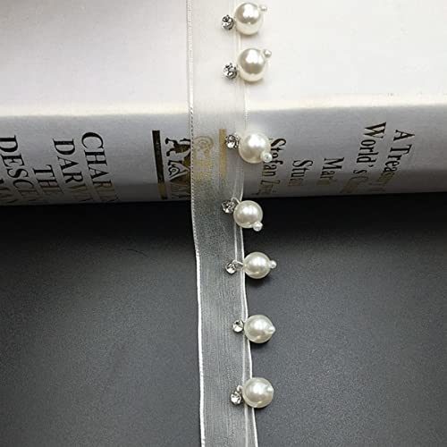 5 Yards/Lot Perle Seed Bead Perlen Borte Spitzenband Stoff Kleidung Dekoration Hochzeitskleid Kragen Ärmel Spitze Applikation Crafts-Off White 3,M 5 Yards/Lot Perle Seed Bead Perlen Borte Spitzenband Stoff Kleidung Dekoration Hochzeitskleid Kragen Ärmel Spitze Applikation Crafts-Off White 3,M von GKANDI