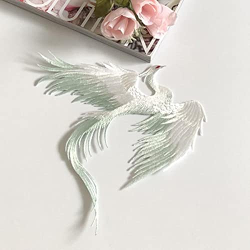 Ancient Phoenix Stickerei Tuch Aufkleber Paar Spitze Patch Kleidung Kleid Dekoration Rückseite Kleber Handbuch DIY-Neu grün links Ancient Phoenix Stickerei Tuch Aufkleber Paar Spitze Patch Kleidung Kleid Dekoration Rückseite Kleber Handbuch DIY-Neu grün links von GKANDI