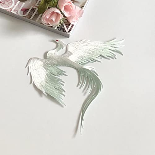 Ancient Phoenix Stickerei Tuch Aufkleber Paar Spitze Patch Kleidung Kleid Dekoration Rückseite Kleber Handbuch DIY-Neu grün rechts Ancient Phoenix Stickerei Tuch Aufkleber Paar Spitze Patch Kleidung Kleid Dekoration Rückseite Kleber Handbuch DIY-Neu grün rechts von GKANDI