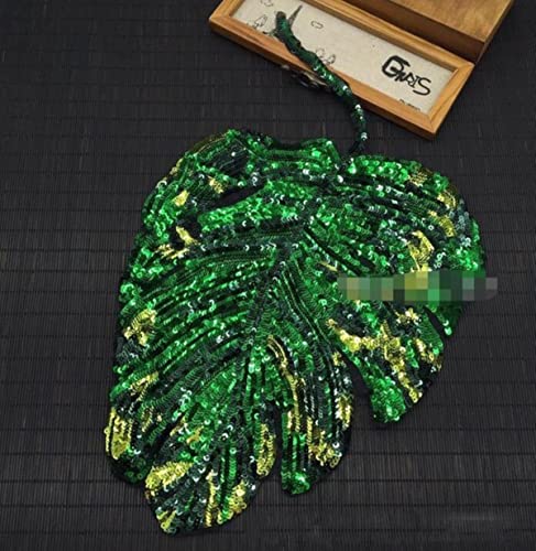Blätter Pailletten Applikation Patches Spitzen Patches bestickt zum Aufbügeln DIY Kleidung Dekorationen große Patches-Dull Blätter Pailletten Applikation Patches Spitzen Patches bestickt zum Aufbügeln DIY Kleidung Dekorationen große Patches-Dull von GKANDI