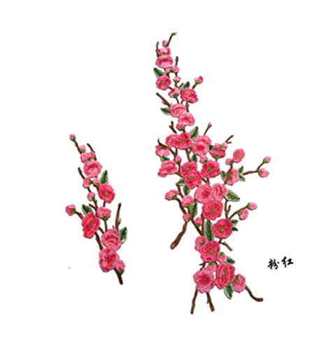 Große Spitze Patch Pflaume Blume Tuch Paste klassische Kleidung Kleid Nähen bestickte Spitze Stoff Applikation DIY Dekoration SM157-Pink 1 Kombination Große Spitze Patch Pflaume Blume Tuch Paste klassische Kleidung Kleid Nähen bestickte Spitze Stoff Applikation DIY Dekoration SM157-Pink 1 Kombination von GKANDI
