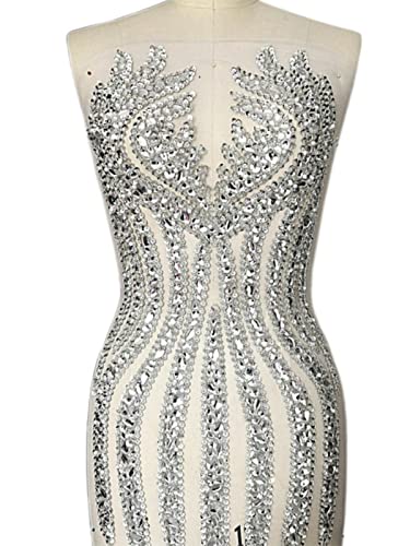 Handnähen Perlen Silber Spitze Pailletten Mieder Haut Kostüme Kleidung Tanz Karneval Hochzeit Patches Applizierte Applikationen Designer-Ganzkörperteil Handnähen Perlen Silber Spitze Pailletten Mieder Haut Kostüme Kleidung Tanz Karneval Hochzeit Patches Applizierte Applikationen Designer-Ganzkörperteil von GKANDI