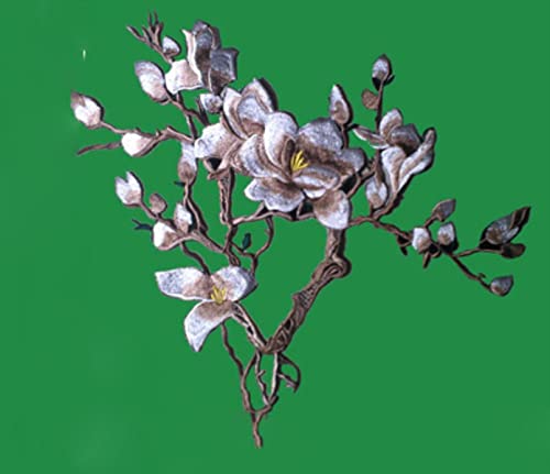 Stickerei Magnolia Blume beige rosa Spitze Stoff DIY Dekoration Nähen Applikation Patch Aufkleber Kleidung Accessoires-2 Beige klein Stickerei Magnolia Blume beige rosa Spitze Stoff DIY Dekoration Nähen Applikation Patch Aufkleber Kleidung Accessoires-2 Beige klein von GKANDI