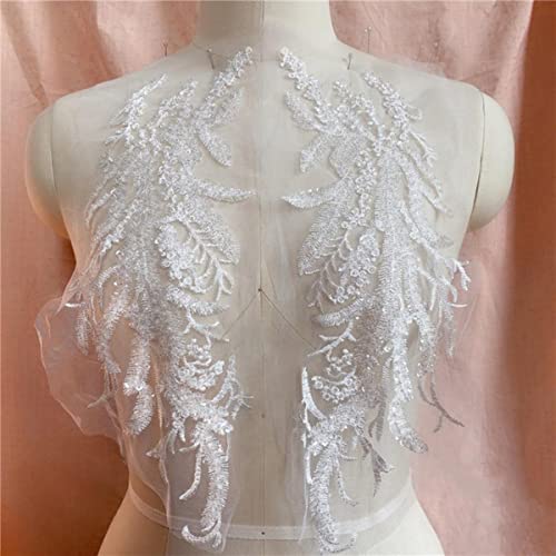 Teile/los Pailletten Perlen Stickerei Blume Spitze Patch Applikation Tanzkleidung Hochzeit Abendkleid Vorderseite Brust Paste DIY Dekoriert-Off white Teile/los Pailletten Perlen Stickerei Blume Spitze Patch Applikation Tanzkleidung Hochzeit Abendkleid Vorderseite Brust Paste DIY Dekoriert-Off white von GKANDI