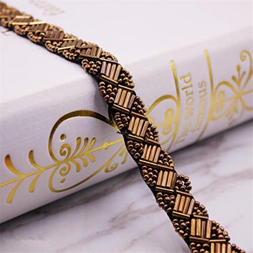 Yard/Lot Perle Perlen Spitzenbesatz Mesh Spitzenband Stoff Kleidung Dekoration Hochzeitskleid Kragen Ärmel Spitze Applique DIY Handwerk-Kaffee SG-015 Yard/Lot Perle Perlen Spitzenbesatz Mesh Spitzenband Stoff Kleidung Dekoration Hochzeitskleid Kragen Ärmel Spitze Applique DIY Handwerk-Kaffee SG-015 von GKANDI