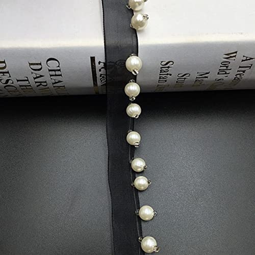 Yards/Lot Perle Seed Bead Perlenborte Spitzenband Stoff Kleidung Dekoration Hochzeitskleid Kragen Ärmel Spitze Applique Crafts-schwarz 4,M Yards/Lot Perle Seed Bead Perlenborte Spitzenband Stoff Kleidung Dekoration Hochzeitskleid Kragen Ärmel Spitze Applique Crafts-schwarz 4,M von GKANDI