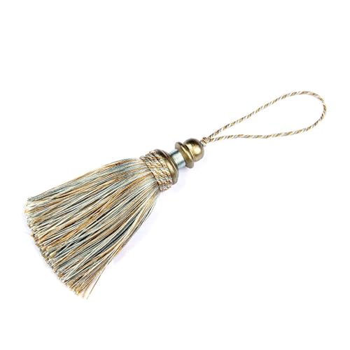 mit einem Schnur, Polyester-Seidenquasten mit hängendem Seil, mehrfarbig, 21 cm, for DIY-Handwerk(Mix Blue) von GKIRQVPE