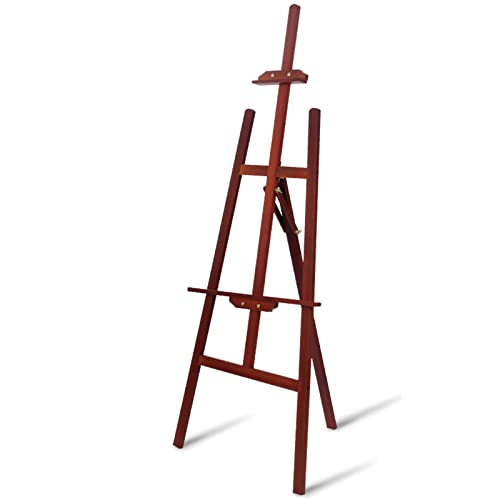 150 cm hohe Staffelei, professionelle Holzstaffelei, tragbarer, verstellbarer Staffeleiständer – Staffeleien zum Malen für Poster, Hochzeitsschilder und Menüs, von GKJHTED