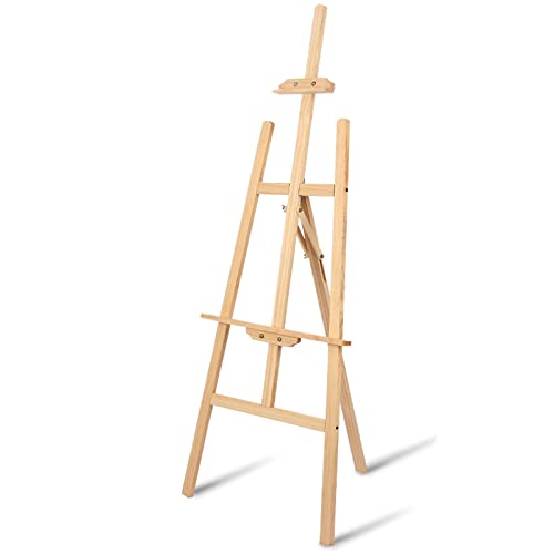 150 cm hohe Staffelei, professionelle Holzstaffelei, tragbarer, verstellbarer Staffeleiständer – Staffeleien zum Malen für Poster, Hochzeitsschilder und Menüs, 150 cm hohe Staffelei, professionelle Holzstaffelei, tragbarer, verstellbarer Staffeleiständer – Staffeleien zum Malen für Poster, Hochzeitsschilder und Menüs, von GKJHTED