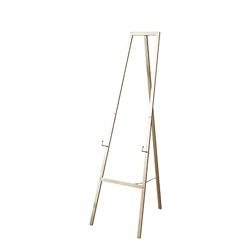 Bodenstaffelei für Erwachsene, tragbare, zusammenklappbare Metallstaffelei, leichte, professionelle Kunststaffelei zum Malen und Präsentieren, Gold, 120/150 cm von GKJHTED