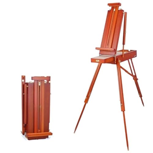 Staffelei für Damen, Malstaffelei, tragbar, zusammenklappbar, für Künstler, Ölgemälde, Skizzen, Staffelei, Ständer aus Holz, Chevalet, Künstlerbedarf, Bürobedar Staffelei für Damen, Malstaffelei, tragbar, zusammenklappbar, für Künstler, Ölgemälde, Skizzen, Staffelei, Ständer aus Holz, Chevalet, Künstlerbedarf, Bürobedar von GKJHTED