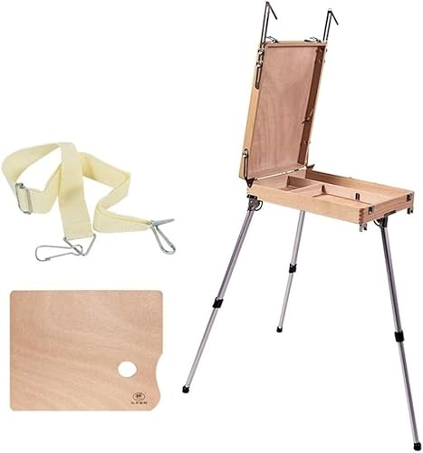 Staffelei für Erwachsene, 120 cm/47,2 Zoll klappbare Staffelei, Holzkiste, Stativ, zum Malen, Skizzieren und Zeichnen Staffelei für Erwachsene, 120 cm/47,2 Zoll klappbare Staffelei, Holzkiste, Stativ, zum Malen, Skizzieren und Zeichnen von GKJHTED