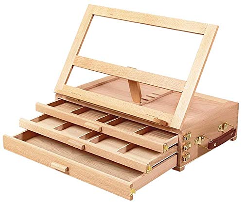 Tischstaffeleien zum Malen, Stativ-Künstlerstaffelei, Handstaffelei für den Schreibtisch, tragbare Bilderbox, Künstlerstudio-Staffelei, Poster-Präsentationsstä Tischstaffeleien zum Malen, Stativ-Künstlerstaffelei, Handstaffelei für den Schreibtisch, tragbare Bilderbox, Künstlerstudio-Staffelei, Poster-Präsentationsstä von GKJHTED