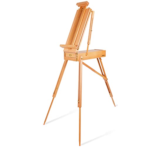 Verstellbare Staffelei, Studio-Staffelei aus Holz, Aufbewahrungs-Skizzenbox, Schubladenstaffelei, professionelle Künstlerstaffelei zum Malen, Skizzieren, Zeich Verstellbare Staffelei, Studio-Staffelei aus Holz, Aufbewahrungs-Skizzenbox, Schubladenstaffelei, professionelle Künstlerstaffelei zum Malen, Skizzieren, Zeich von GKJHTED