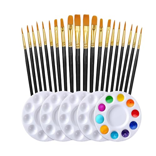 1 Set Acrylmalerei Pinsel Aquarell Werkzeug Einfach Zu Verwenden Kunstversorgungen Lackierung Set Nylon Haarfarbe von GKYQVE