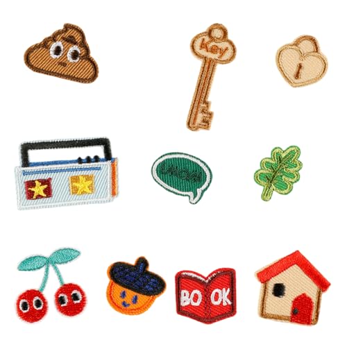 10 PCS Key Sewing Patches Buch Nähen Auf/bügel von GKYQVE