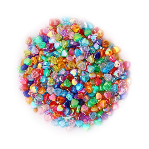 10pcs Multicolor Craft Perlen Stern/Herzform Spacer Perlen Schmuck Zubehör Für Armbänder Keychain Telefon Charme 10pcs Multicolor Craft Perlen Stern/Herzform Spacer Perlen Schmuck Zubehör Für Armbänder Keychain Telefon Charme von GKYQVE