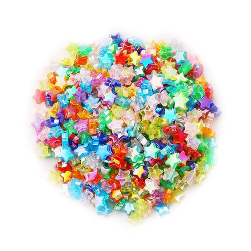 10pcs Multicolor Craft Perlen Stern/Herzform Spacer Perlen Schmuck Zubehör Für Armbänder Keychain Telefon Charme von GKYQVE