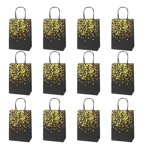 12 Stücke Hotfoil Gold Bronzing Krafts Papiertüten Food Verpackungstasche Mit Griffigem Geburtstagszeitverpackung Taschen 12 Stücke Hotfoil Gold Bronzing Krafts Papiertüten Food Verpackungstasche Mit Griffigem Geburtstagszeitverpackung Taschen von GKYQVE
