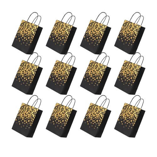 12 Stücke Hotfoil Gold Bronzing Krafts Papiertüten Food Verpackungstasche Mit Griffigem Geburtstagszeitverpackung Taschen 12 Stücke Hotfoil Gold Bronzing Krafts Papiertüten Food Verpackungstasche Mit Griffigem Geburtstagszeitverpackung Taschen von GKYQVE