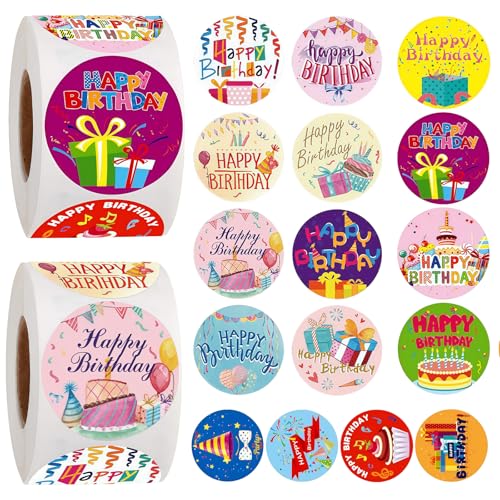2 Roll Creative Birthday Party Aufkleber Mehrere Oberflächen Dekorative Etiketten Für Geschenknotizbuch Easy Peels Application Adhäsive Feierlabels 2 Roll Creative Birthday Party Aufkleber Mehrere Oberflächen Dekorative Etiketten Für Geschenknotizbuch Easy Peels Application Adhäsive Feierlabels von GKYQVE