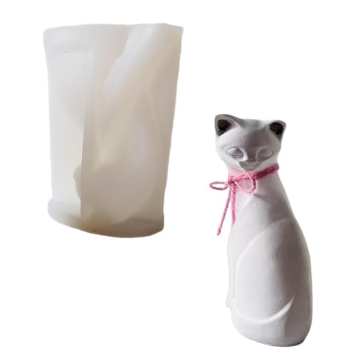 3D Katzen Silikonkerzenformen Für Handgefertigte Kerzenseife Home Dekoration Süßigkeiten Schokoladenform Epoxidharz Silikonformen von GKYQVE