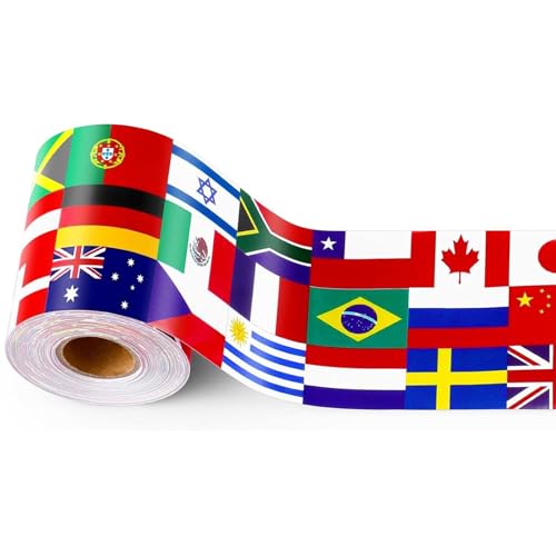 59ft National Flags Border Aufkleber Whiteboard Grenzverkleidung Wandaufkleber Für Klassenzimmer Tafel Und Home Party Partys 59ft National Flags Border Aufkleber Whiteboard Grenzverkleidung Wandaufkleber Für Klassenzimmer Tafel Und Home Party Partys von GKYQVE