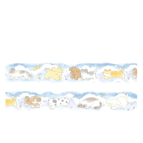 Ästhetic Decorative Tape Hunde Katzen Muster Scrapbooking Für Scrapbooking Journal Fotoalbum Und Wickel Wandaufkleber von GKYQVE